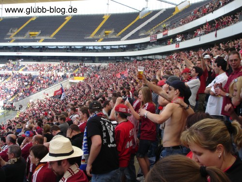 Torjubel FCN-Fans beim FSV